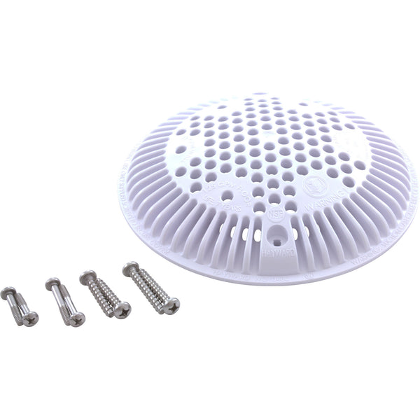 Main Drain Grate, Waterway Anti Vortex, Round, White - 642-2330 