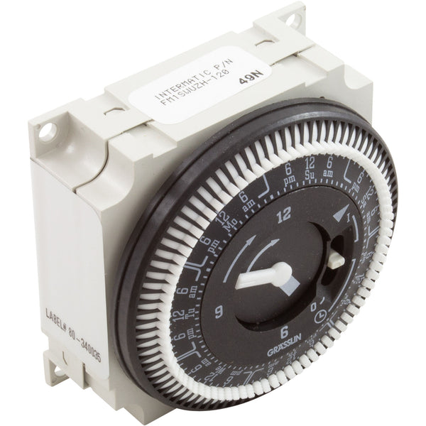 Grasslin SPDT Panel Mount 24-Hour Timer [230v] (FM/1-STUZ240)