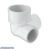 Waterway 90° Elbow [Ell] [1-1/2" Slip x 1-1/2" Spigot x 1" Slip]