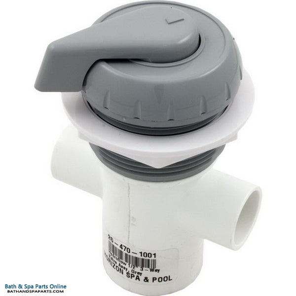 Balboa 1/2" Hydroflow 3-Way Valve [Grey] (11-4040GRY)