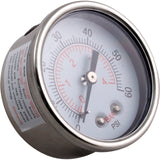 Waterway Clearwater II Waterproof Stainless Steel Pressure Gauge (830-4000SS-B)