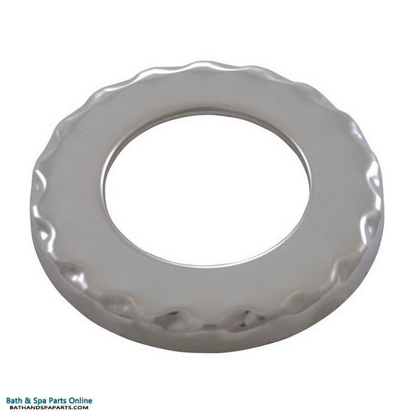 Waterway Poly Jet Escutcheon [Deluxe Scallop] [Stainless Steel] (916-6